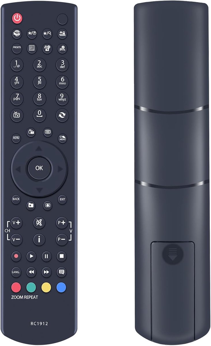 Vervangende afstandsbediening - voor ANSONIC Oki televisies - geen programmering nodig - eenvoudig in gebruik - ShopVlot