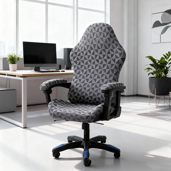 Gamingstoelhoes antislip - stoffen bekleding - afneembaar en wasbaar - bescherm je gamingstoel - ShopVlot — afbeelding 5