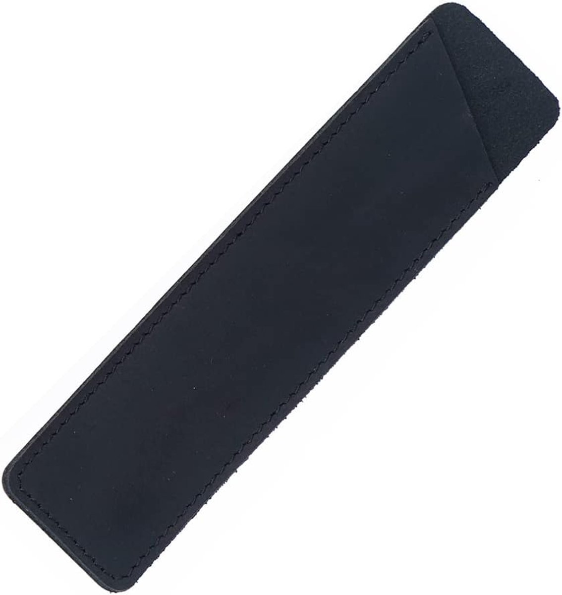 Leren Pennenhouder Compact - Zwart Leer - Beschermende Sleeve - Ideaal voor op Reis - ShopVlot