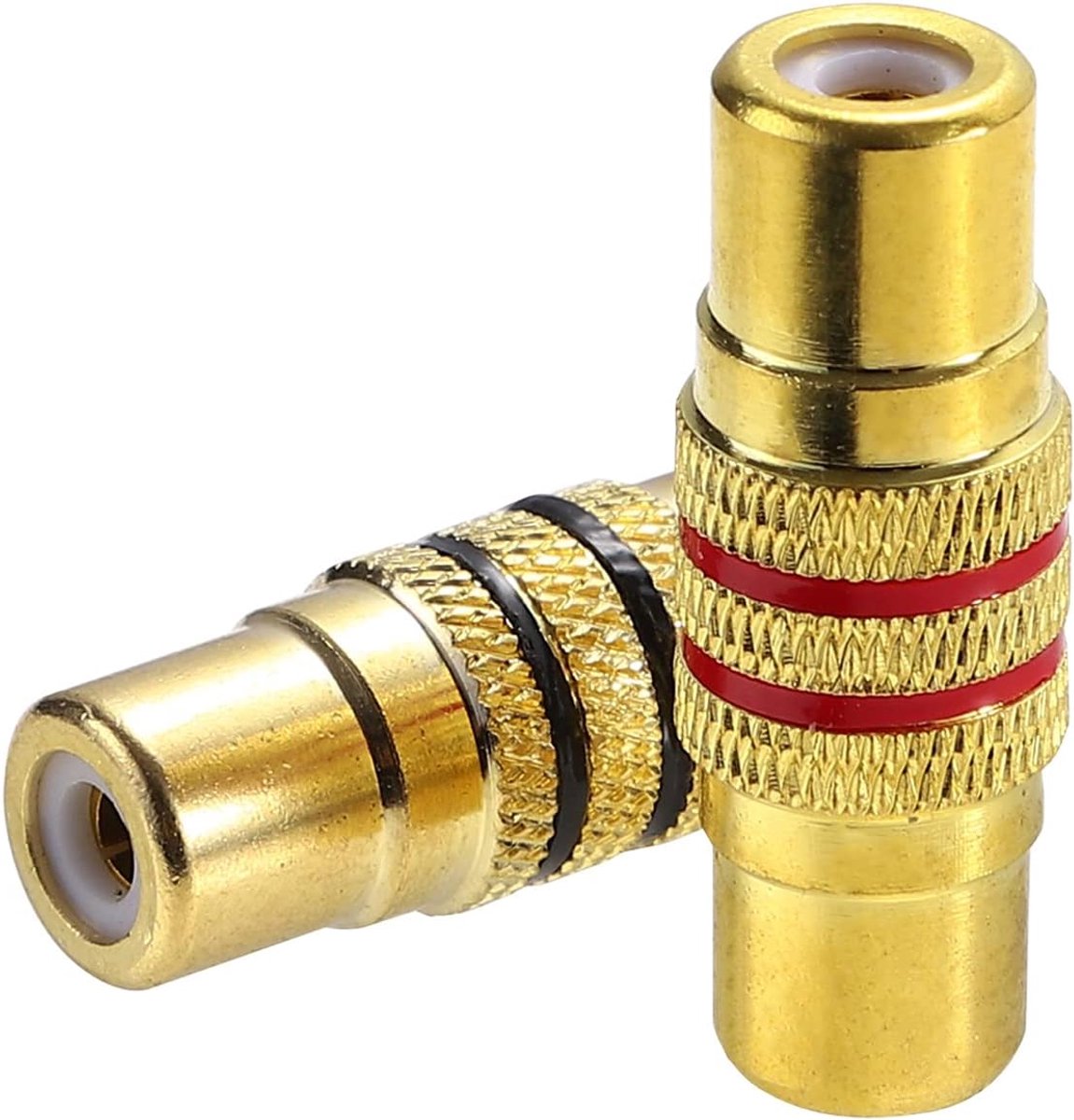 RCA Female Coupler Adapter - 4 Stuks - Verbindt Audio/Video - Geschikt voor Mengversterkers - ShopVlot