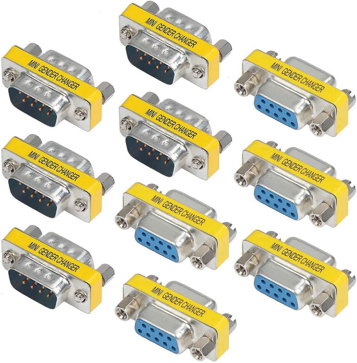 DB9 9-pin gender changer - male naar female adapter - duurzaam met koperpin - eenvoudig bestandsoverdracht - ShopVlot