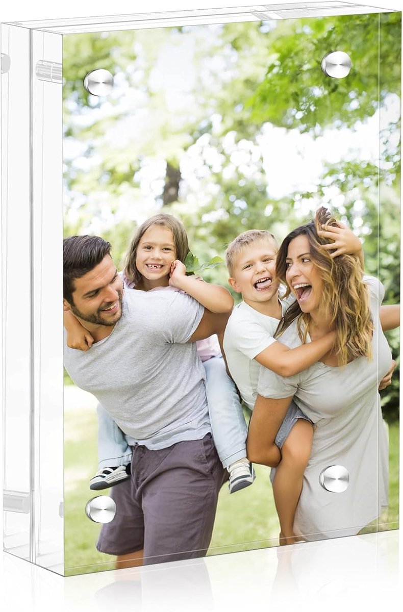 Acryl Foto lijst 6 x 9 cm - Transparant Acryl - Magnetisch - Ideaal voor Instax Mini - ShopVlot