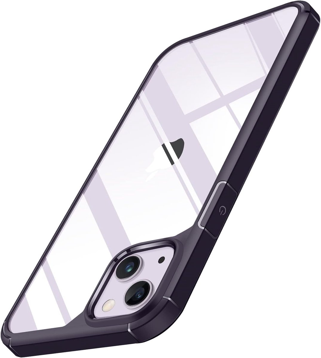 TENDLIN Compatible with 4 Case Crystal Clear Hard Back Soft Bumper Protective Case (Purple) - ShopVlot