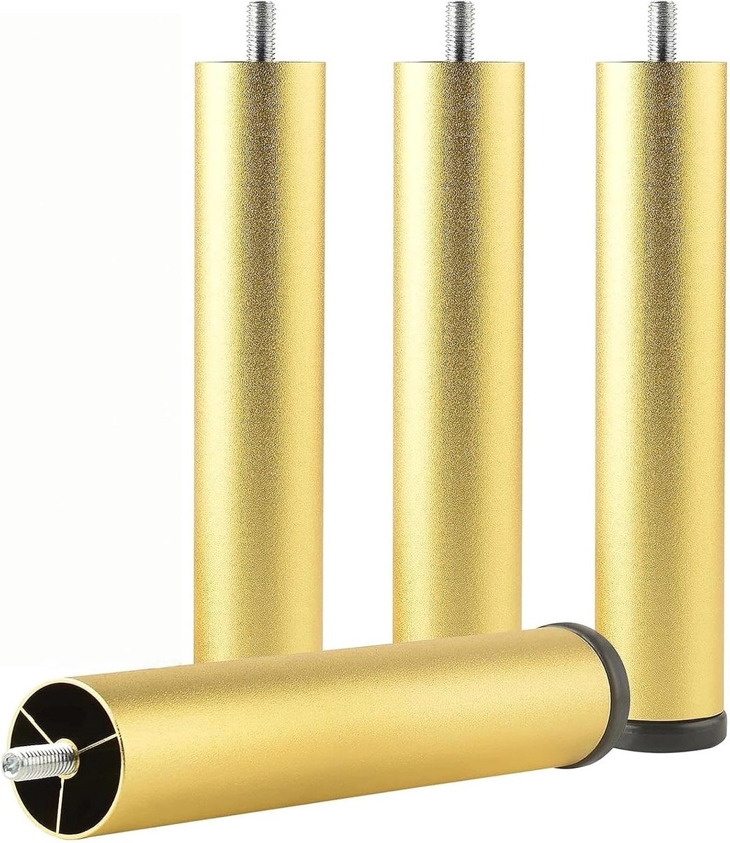 4 stuks meubelpoten, 18 cm, verstelbare bankpoten, meubelpoten van aluminiumlegering, in hoogte verstelbaar 0-8 mm - ShopVlot