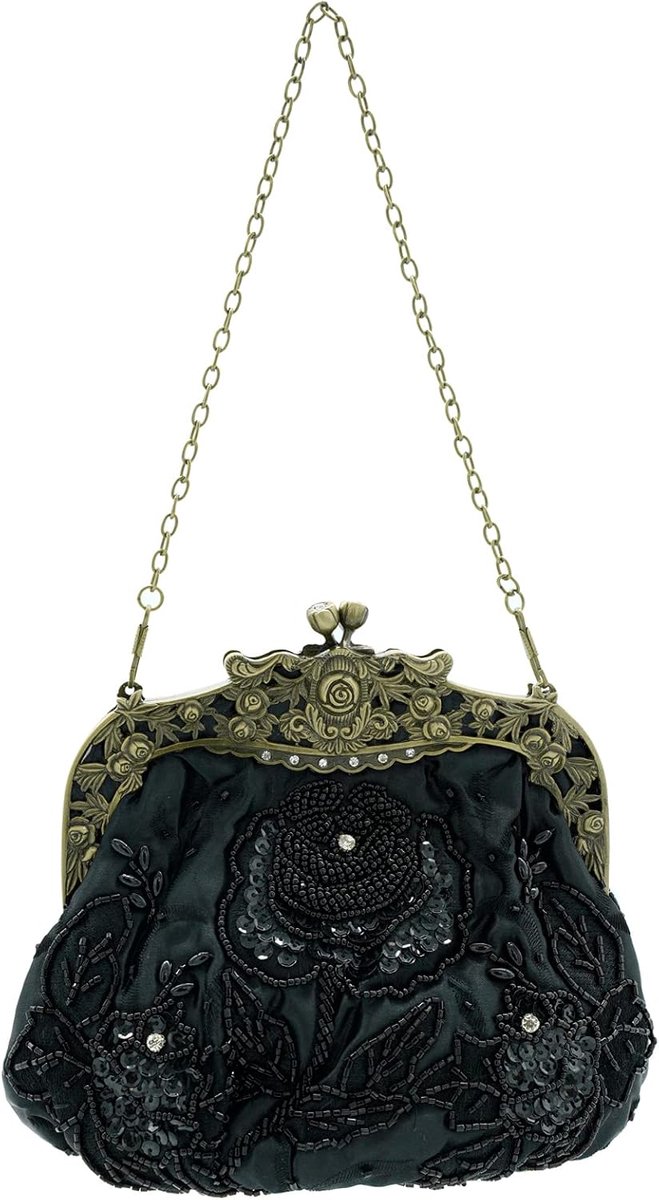 Ro Rox Margeret Retro Embroidery Evening Prom Party Handbag - ShopVlot