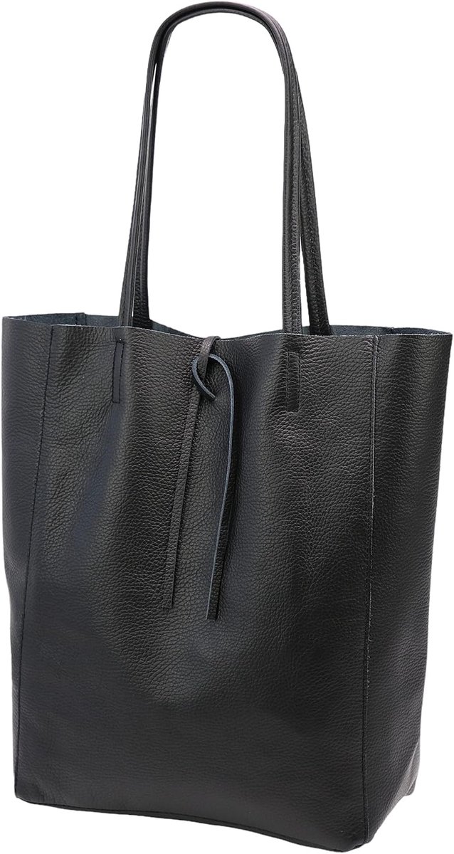 SH Leder ® Ladies Genuine Cowhide Leather Shopper with Inner Pocket in Many Colours Shoulder Bag Handle Bag 37x29 cm - ShopVlot