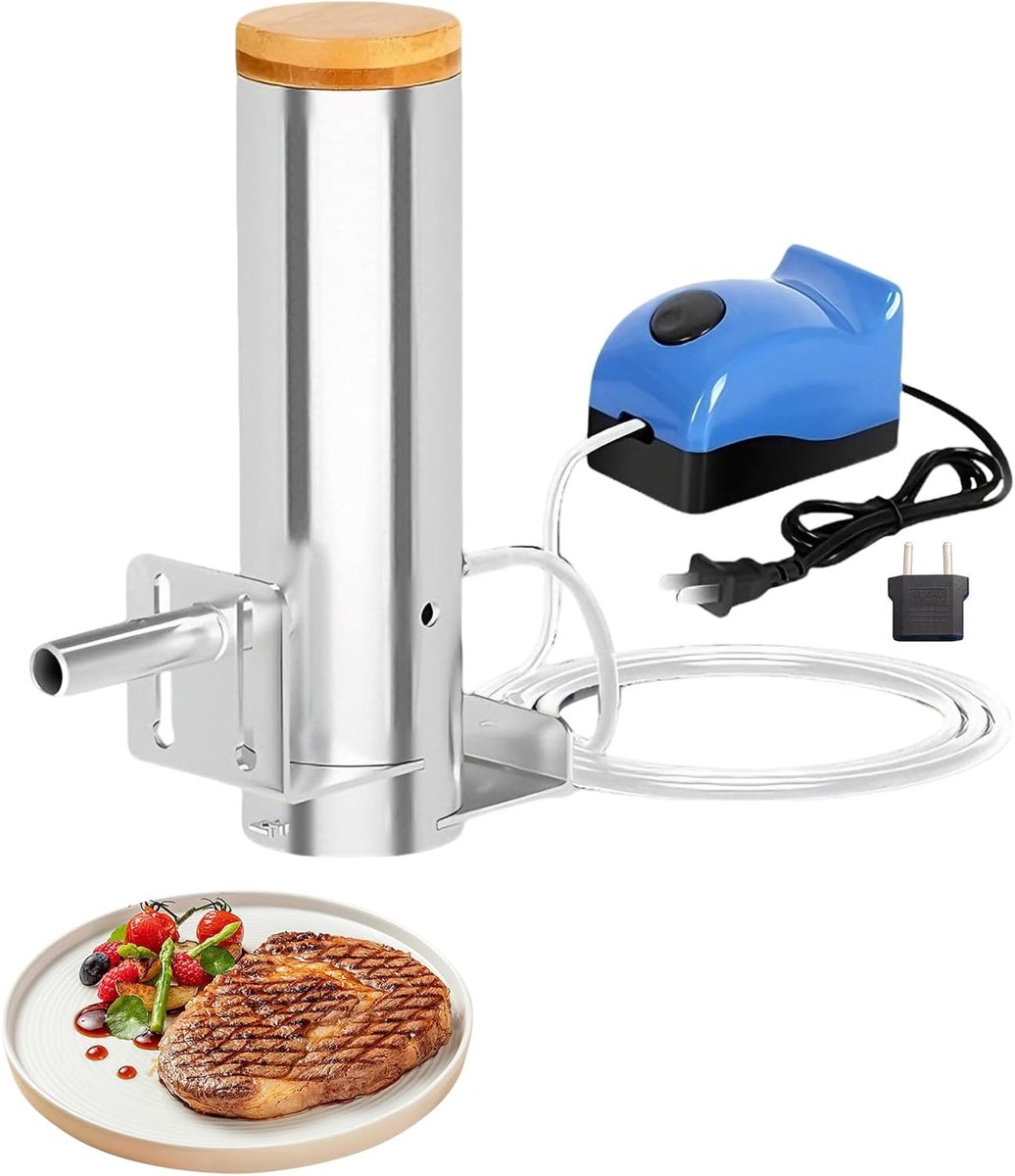 Smoke Generator with Pump, Adjustable Portable Cold Smoke Generator Made of 304 Stainless Steel, Cold Smoke Generator - ShopVlot