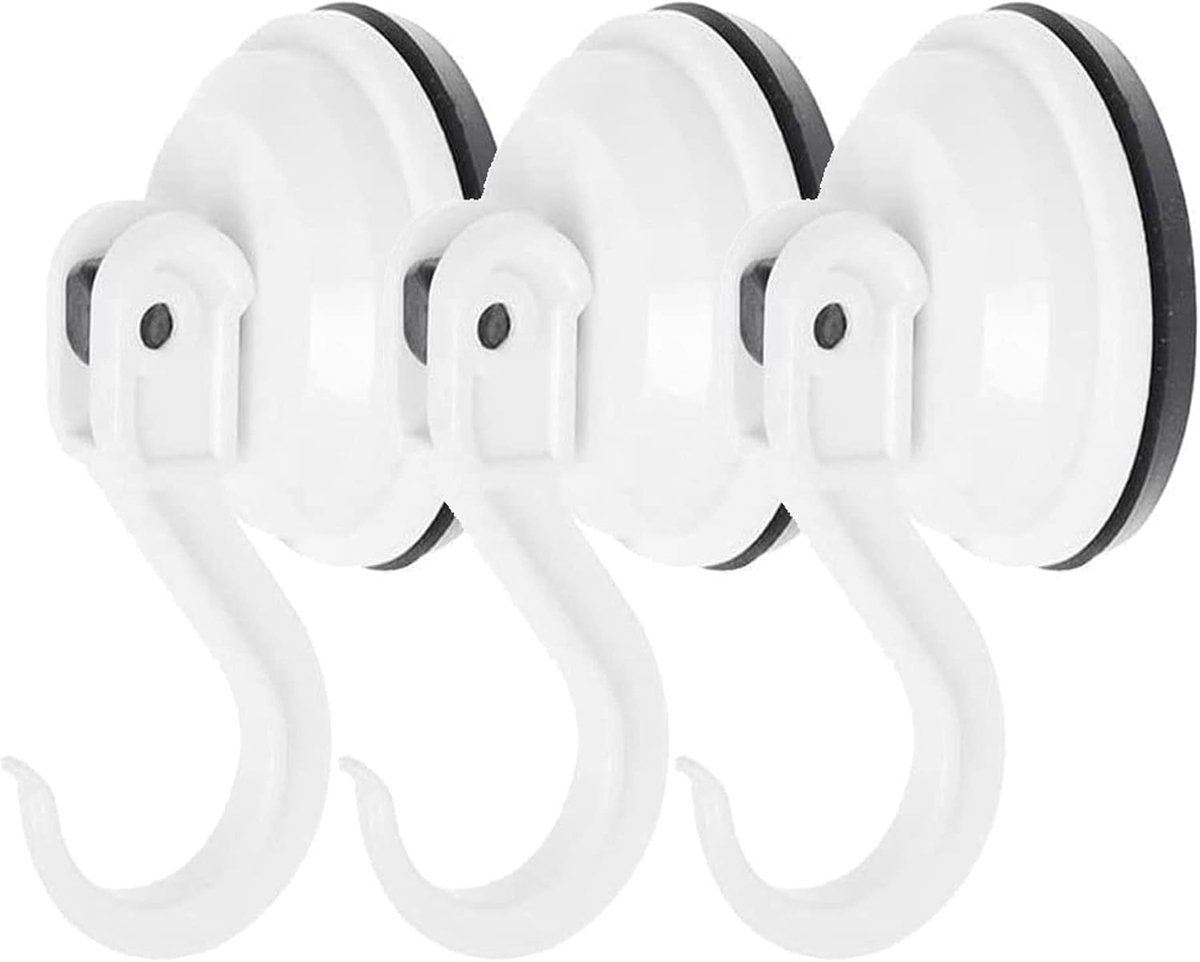 Towel holder suction cup 3 pieces loadable up to 6kg towel hooks extra strong vacuum hooks bathroom shower kitchen tea - ShopVlot
