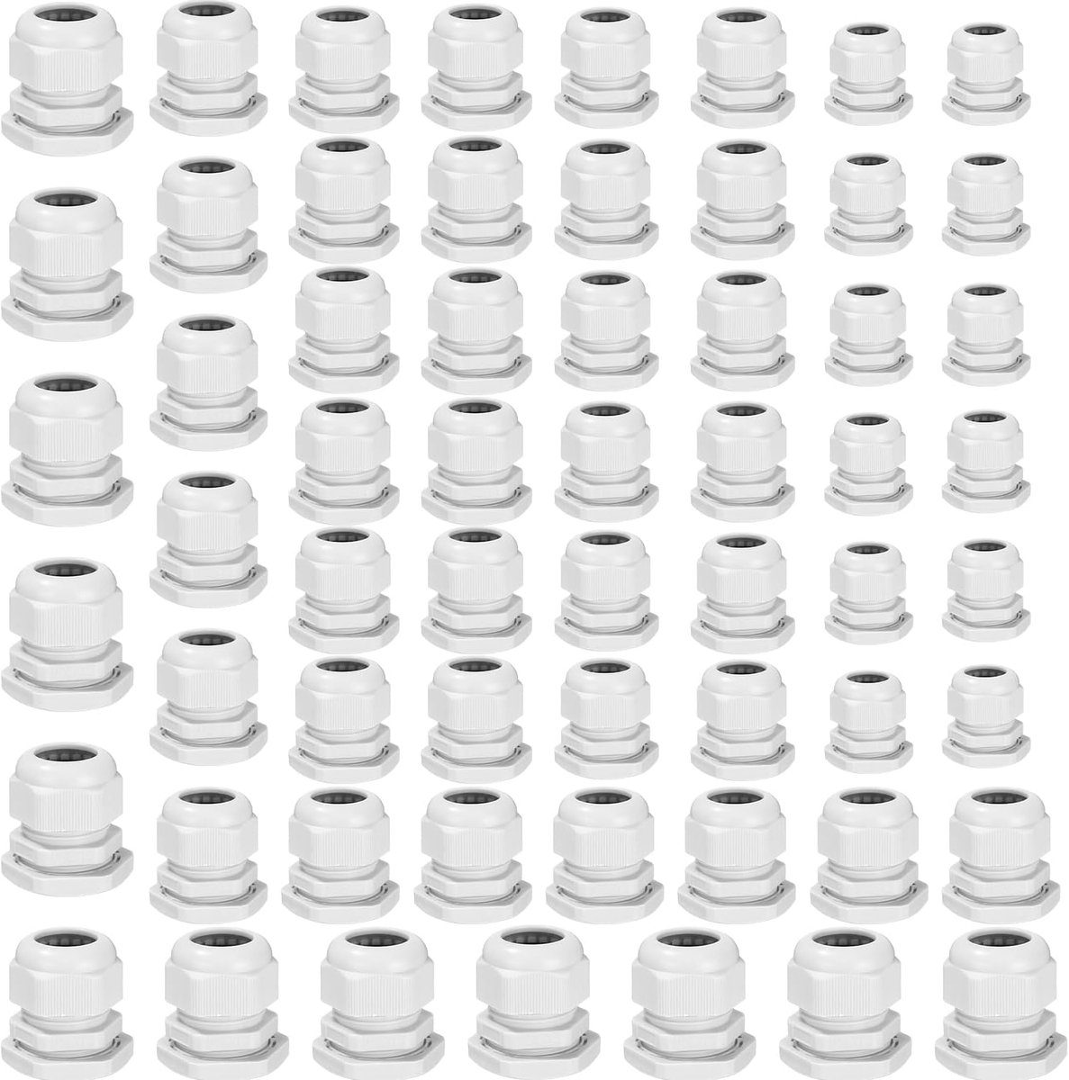 60 stuks kabelwartel IP68 kabeldoorvoer - Waterdichte M12, M16, M20, M25, M32, kabelwartels, voor buiten, tuin - ShopVlot