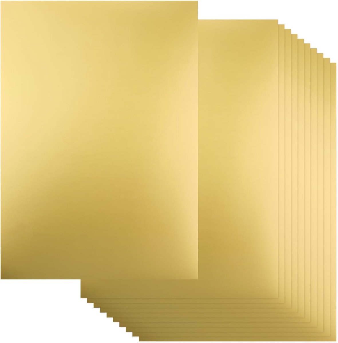 Gold Metallic Foil Paper, DIN A4 - 30 Sheets - 250 g/m² - 29.7 x 21 cm - ShopVlot