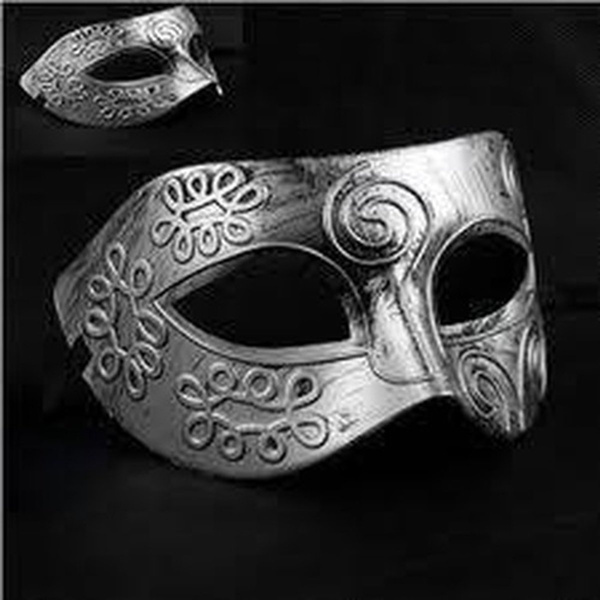 Solidchoice - Zilveren Gezichtsmasker voor Verkleedpartijen en Gemaskerde Bals