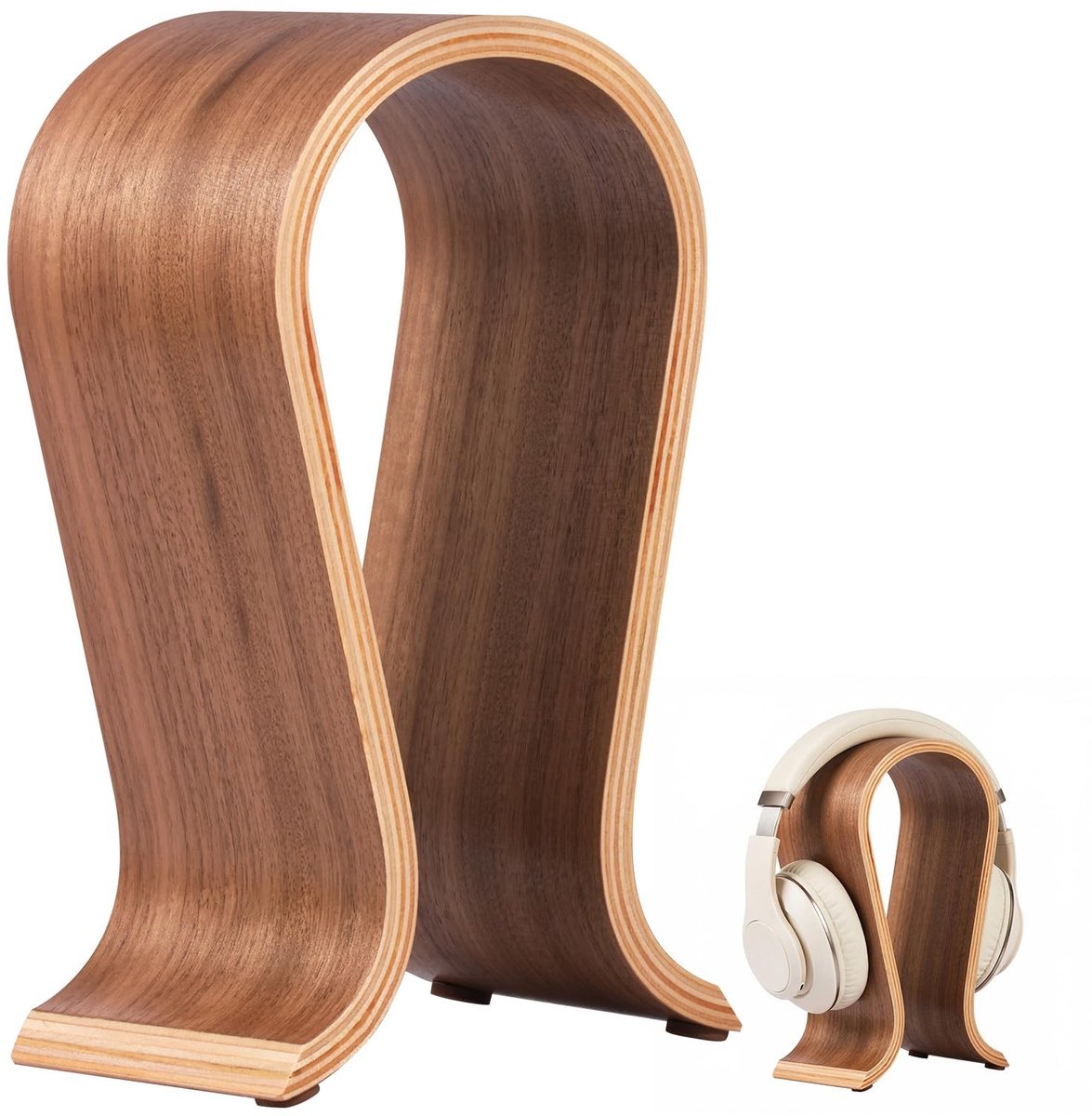 Solidchoice - Houten Hoofdtelefoonstandaard, Stabiele Gaming Hoofdtelefoonhouder