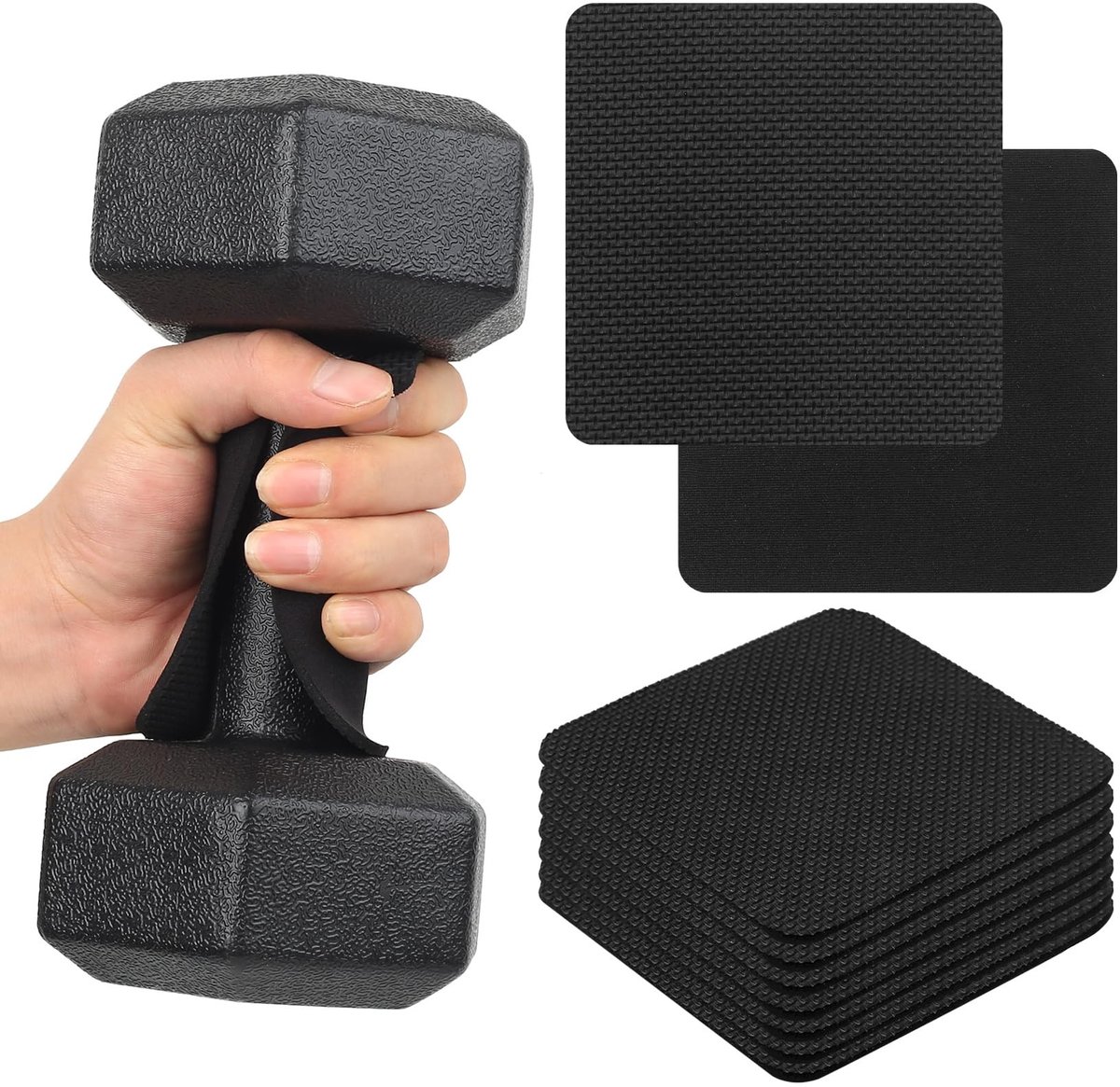 Pack of 8 Grip Pads Strength Sports, Grip Pads Strength Training, Grip Pads Gym, Professional Neoprene Training - ShopVlot