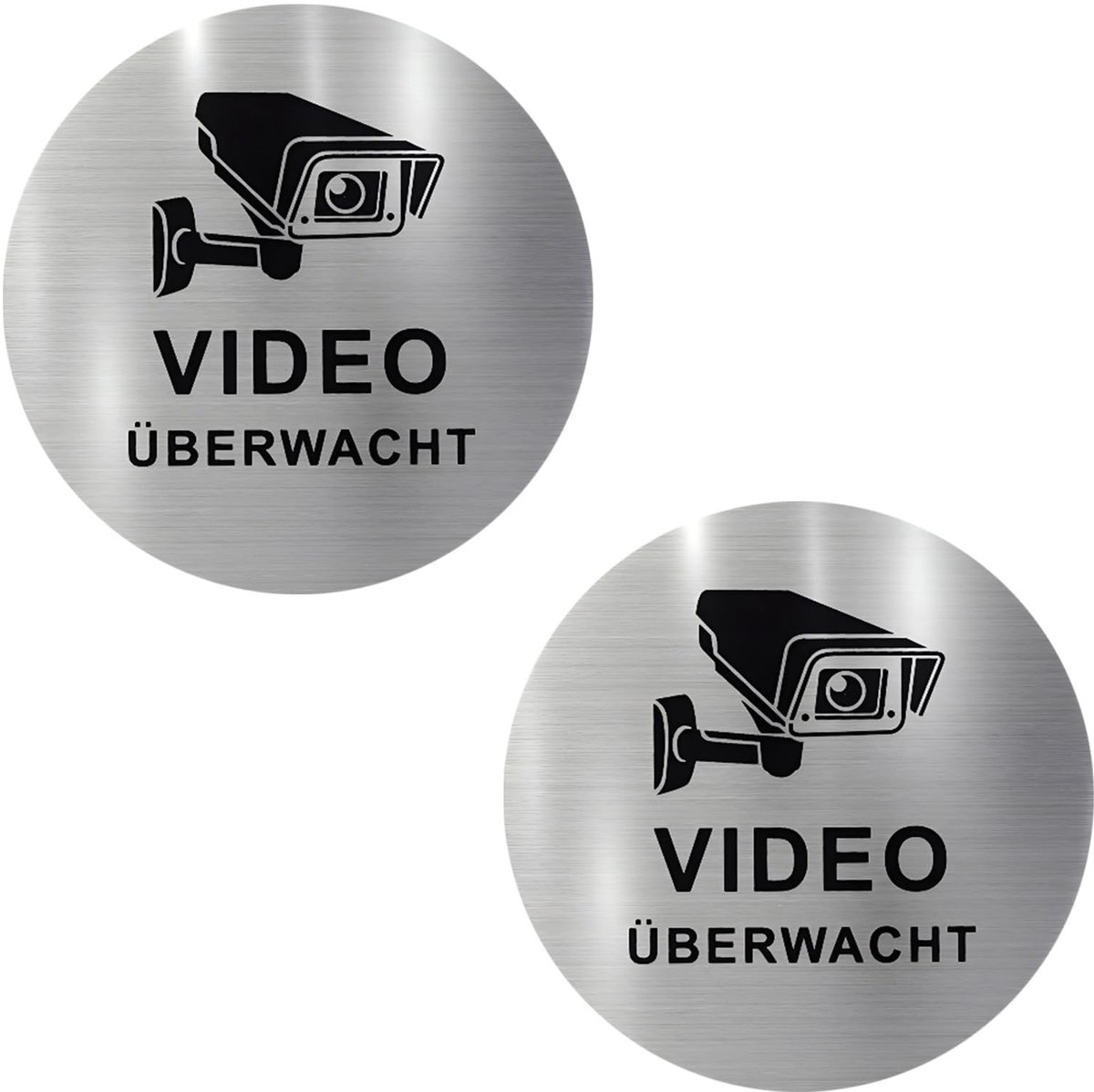 Solidchoice - Set van 2 Video Bewaking Borden voor Veiligheid