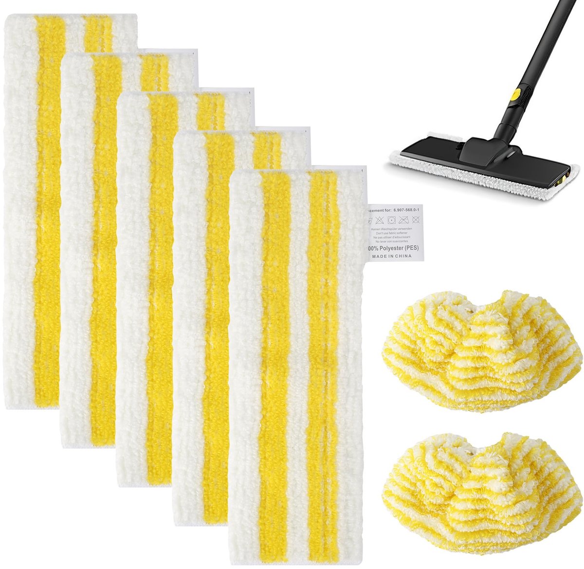 Solidchoice - Set van 7 Microvezeldoeken voor Kärcher Stoomreinigers