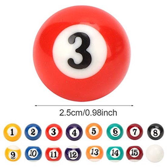 Mini Hars Biljart, Biljartbal, Biljart voor Kinderen Mini 2.5CM voor Spelkamers Recreatieve Spellen — afbeelding 4