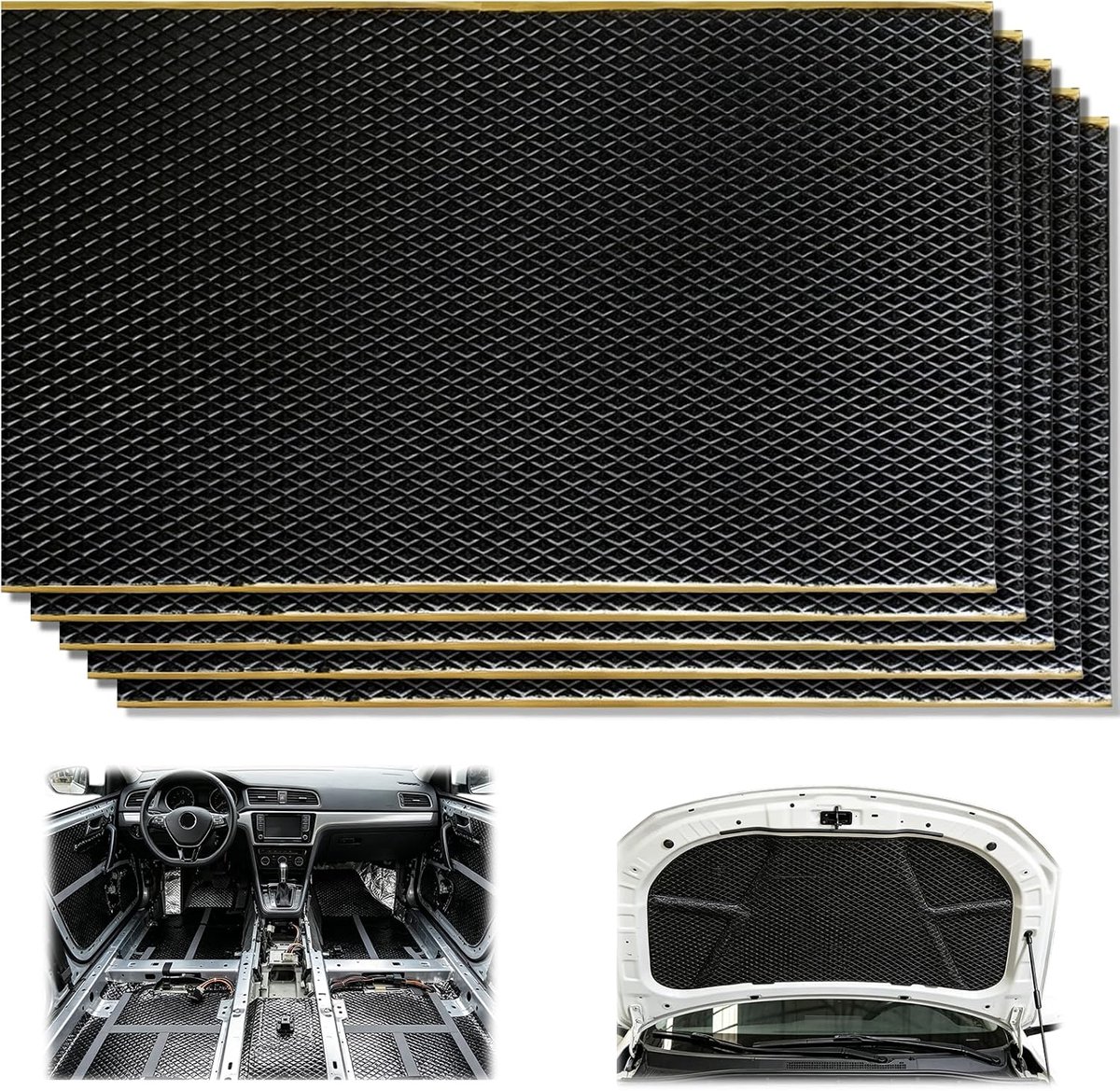 Isolatiemat 2 mm - aluminiumbutyl - geluids- en trillingsreductie - ideaal voor voertuigen - ShopVlot