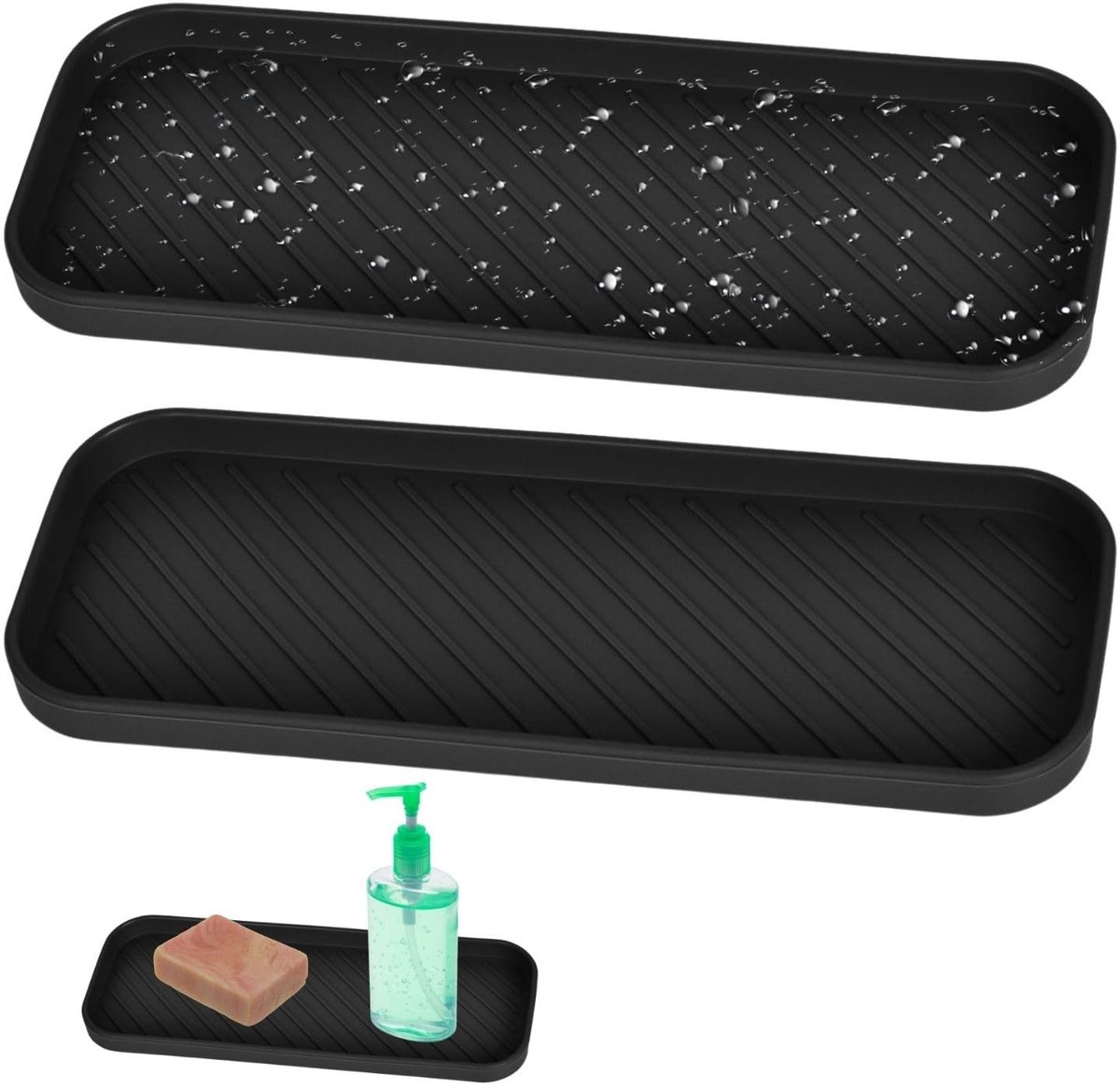 Solidchoice - 2 Stuks Silicone Afwasborstel Organiser voor de Keuken