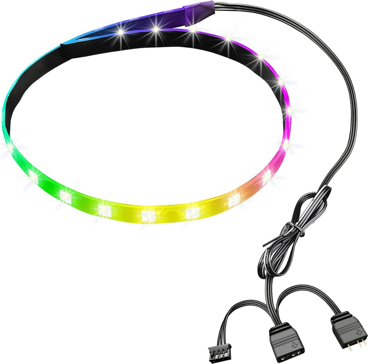 LED Lichtstrip 40cm - 16 miljoen kleuren - 365 dynamische modi - Flexibele verlichting voor gaming - ShopVlot