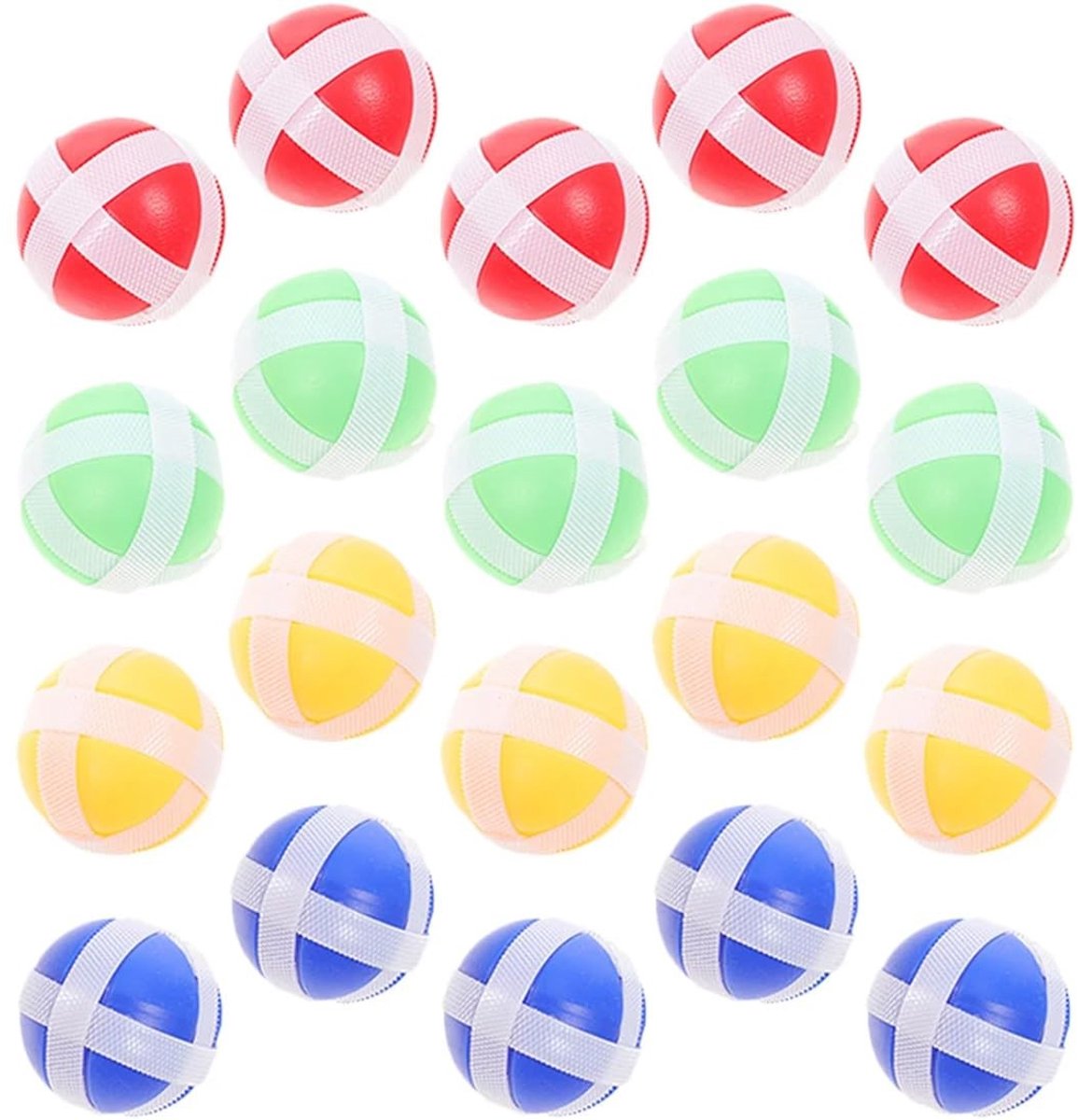 Solidchoice - 20 Hechting Ballen voor Kinderen, Binnen en Buiten Speelgoed