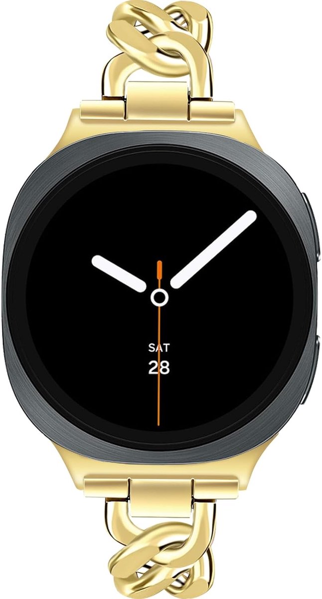Metaal Horlogeband voor Vrouwen 40mm/44mm/46mm - Verstelbare Cowboy Dubbele Ketting - Modejuweel voor Galaxy Watch 8 - ShopVlot