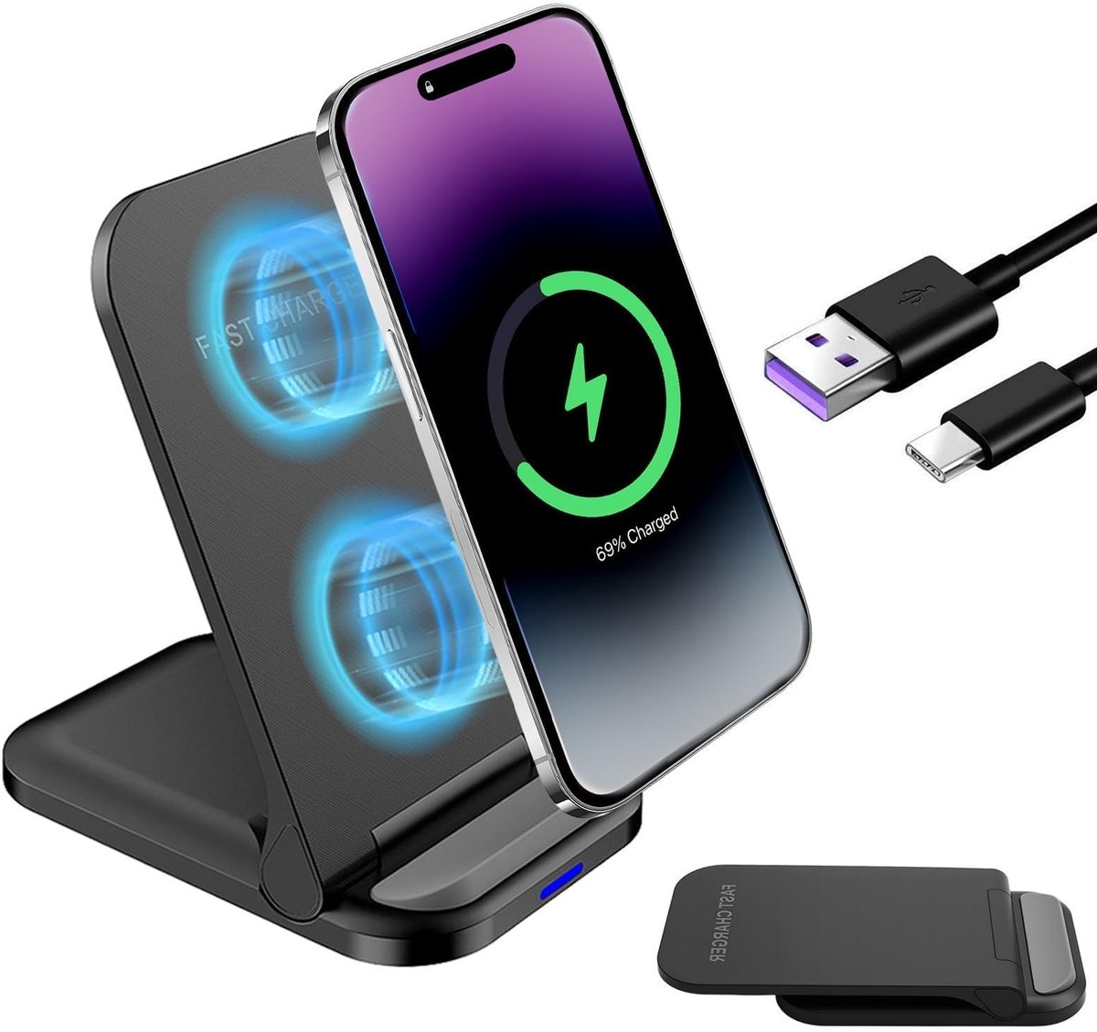 Solidchoice - Draadloze Oplader voor Diverse Smartphones met 20W Vermogen
