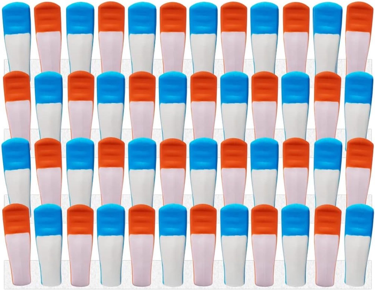 Wasknijpers 48 stuks - zacht grip - robuust en UV-bestendig - ideaal voor gevoelige was - ShopVlot