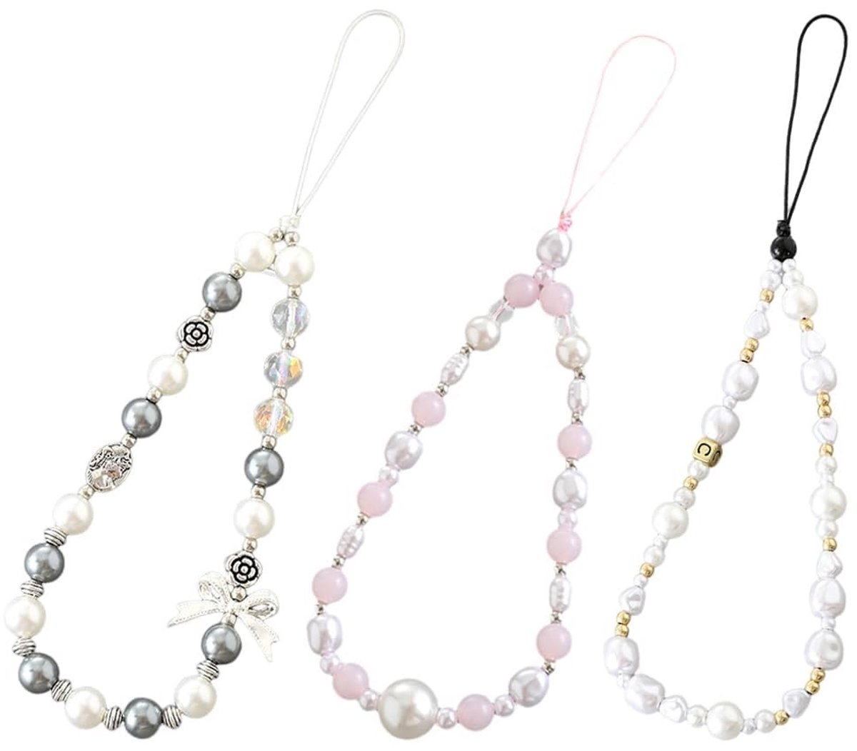 Solidchoice - Elegante Telefoon Pendant met Parels