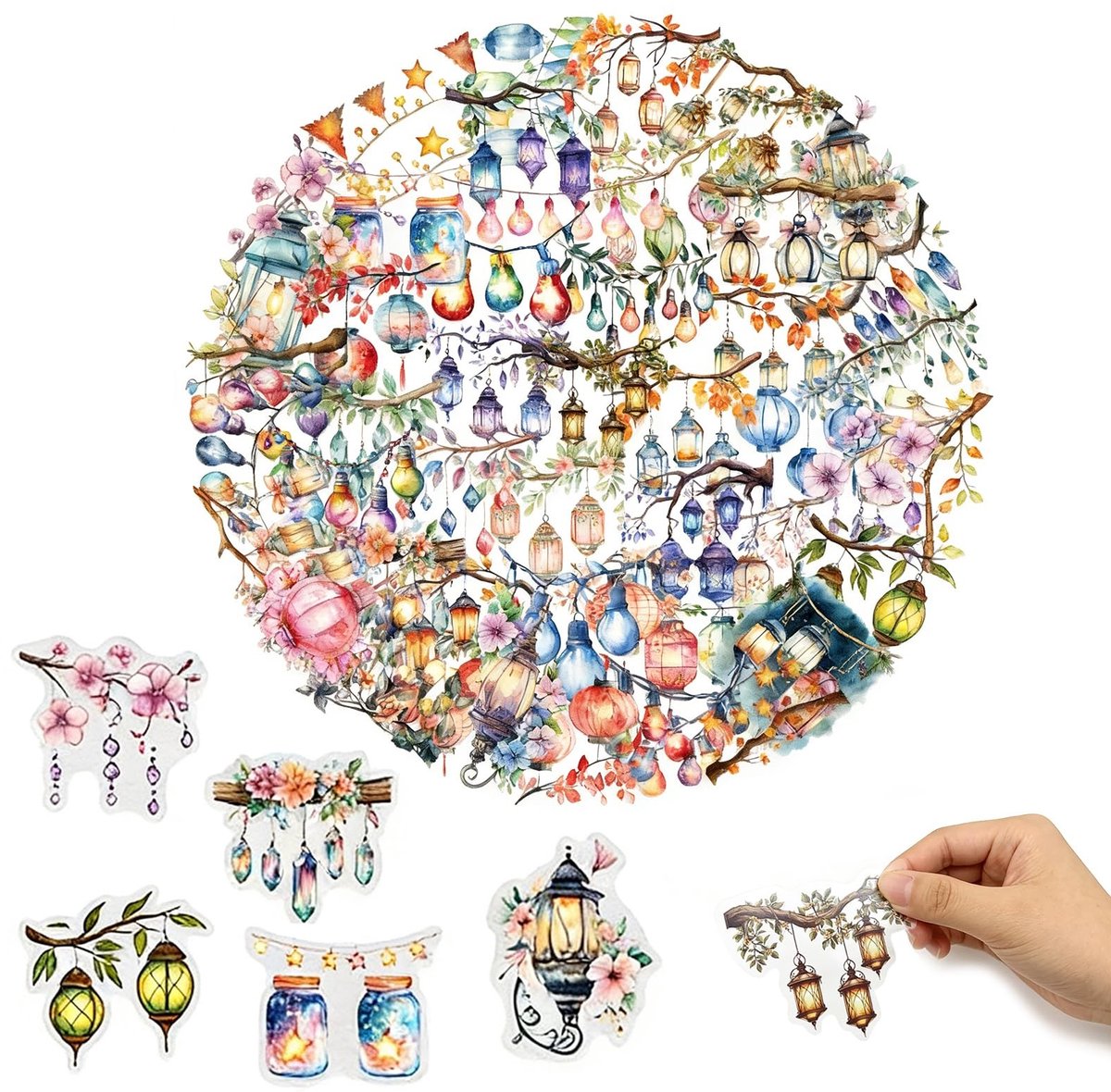Solidchoice - Set van 50 Aesthetic Stickers voor Creatieve Decoratie