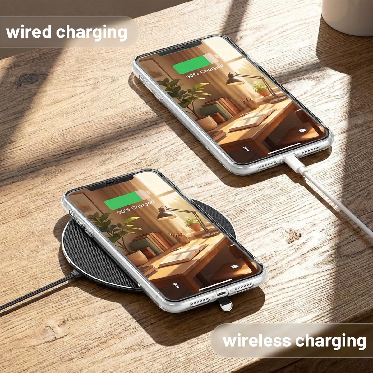 Solidchoice - Set van 2 Mobiele Telefoon Anti-Diefstal Beschermkabels