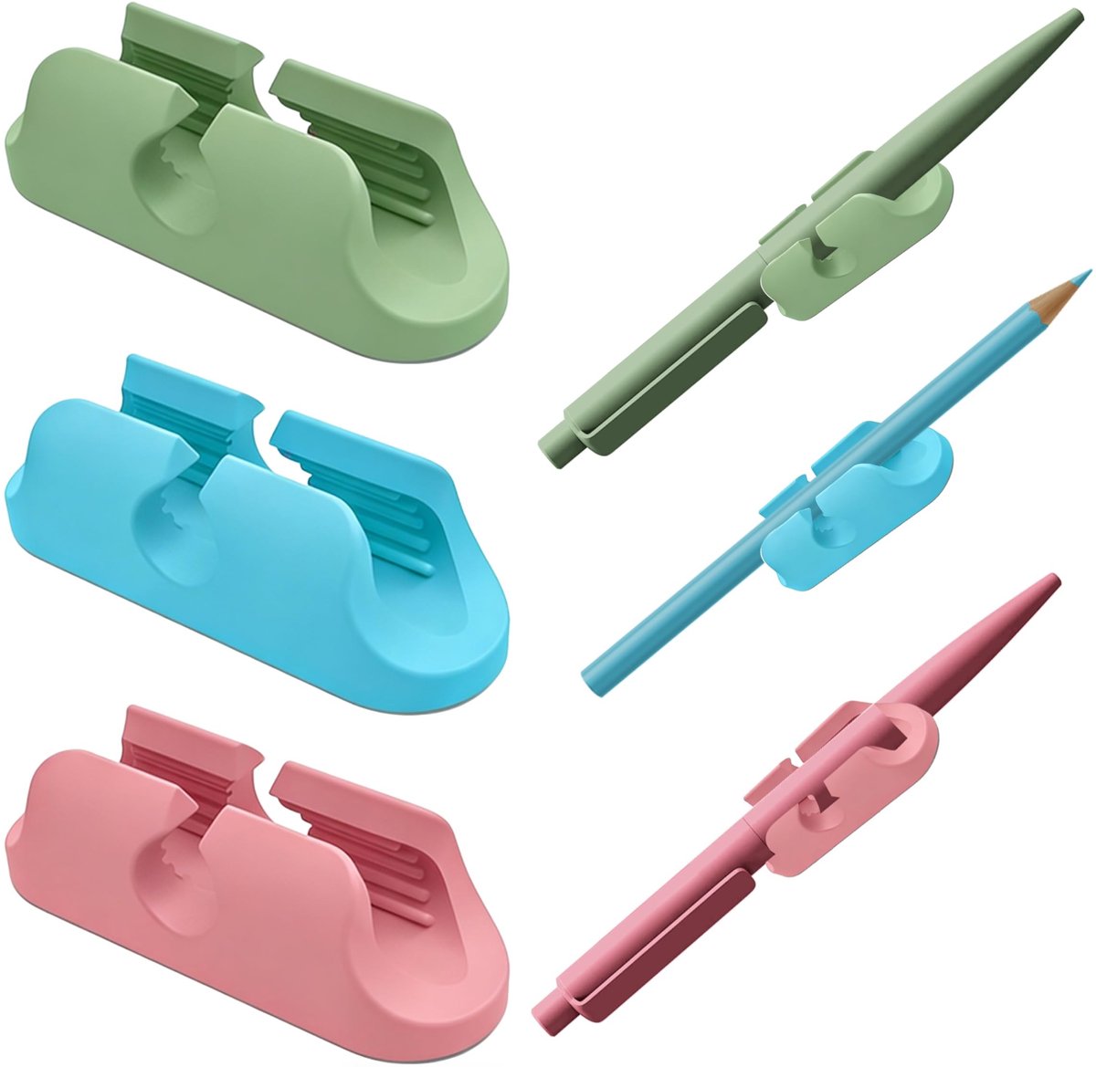 Solidchoice - Set van 3 Zelfklevende Pennenhouders voor Bureau Organisatie