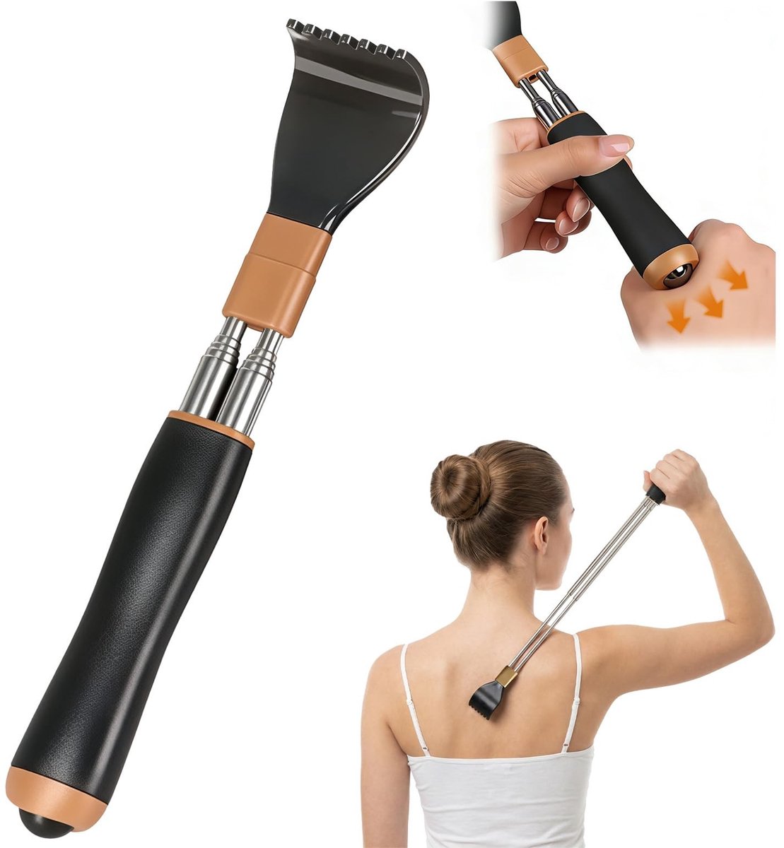 Solidchoice - Telescopische Rugkrabber met Versterkte Stang