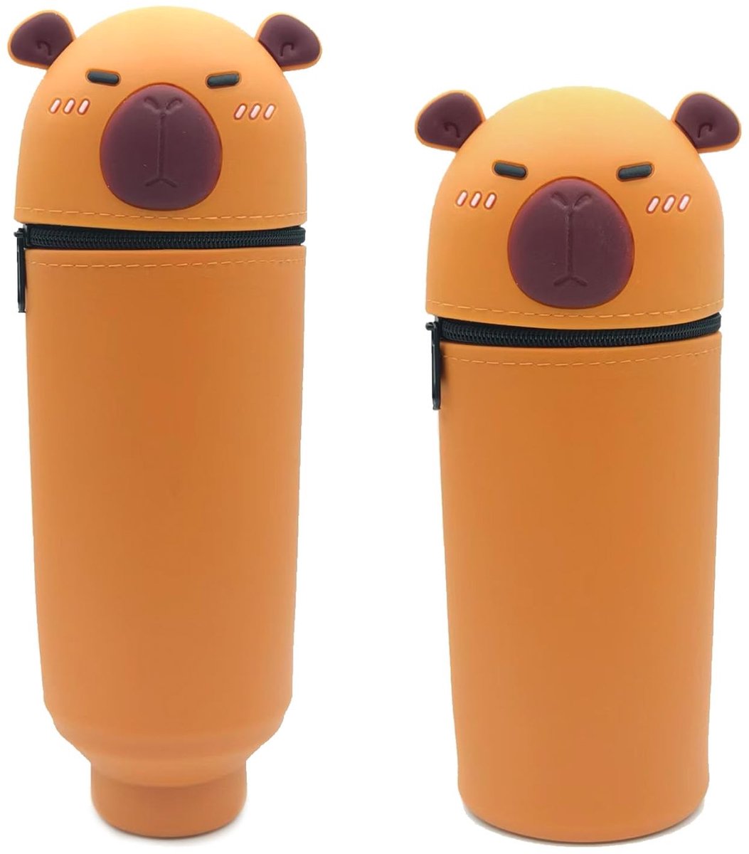 Solidchoice - Capybara Pennenzak, 2-in-1 Silicone Tafelhouder