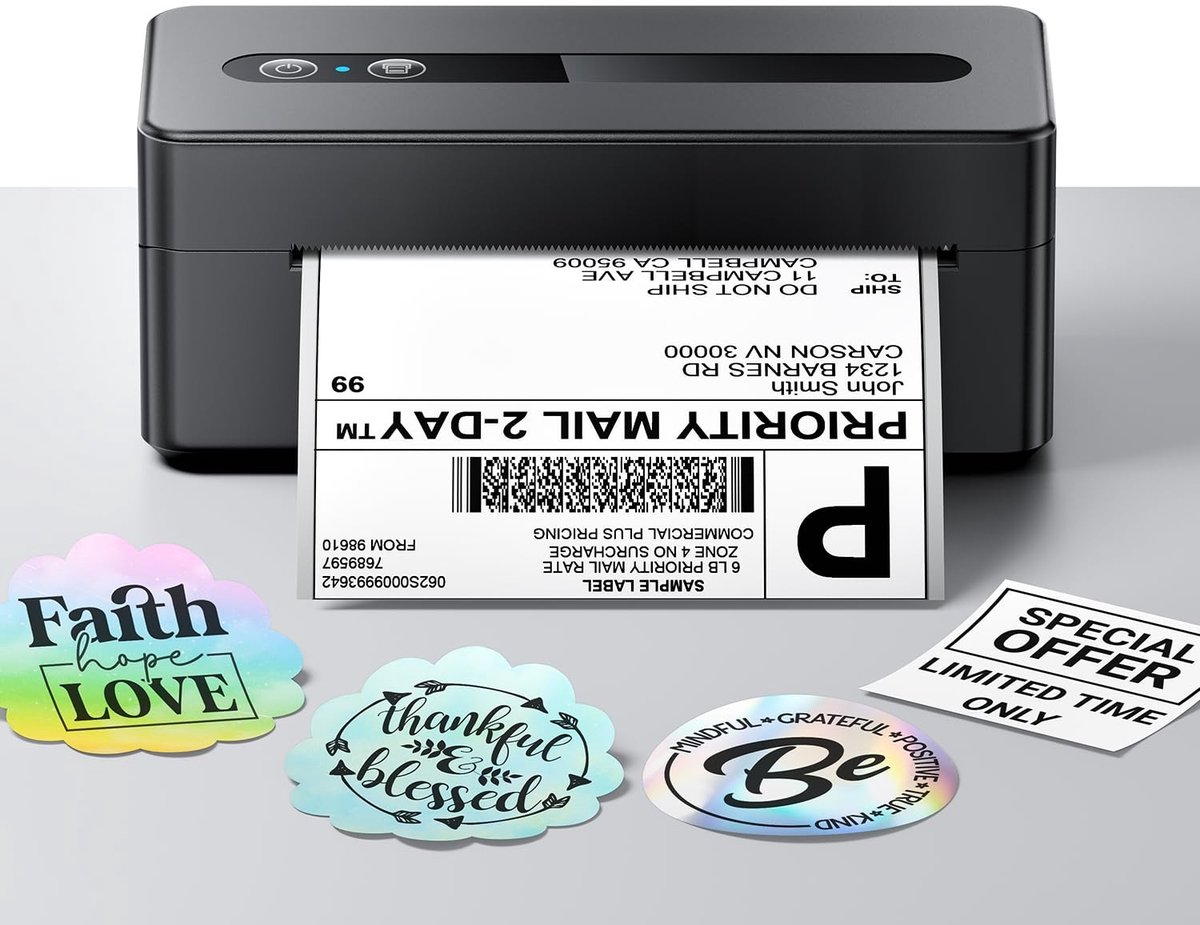 Solidchoice - Thermische Labelprinter voor Bluetooth en USB Verbinding