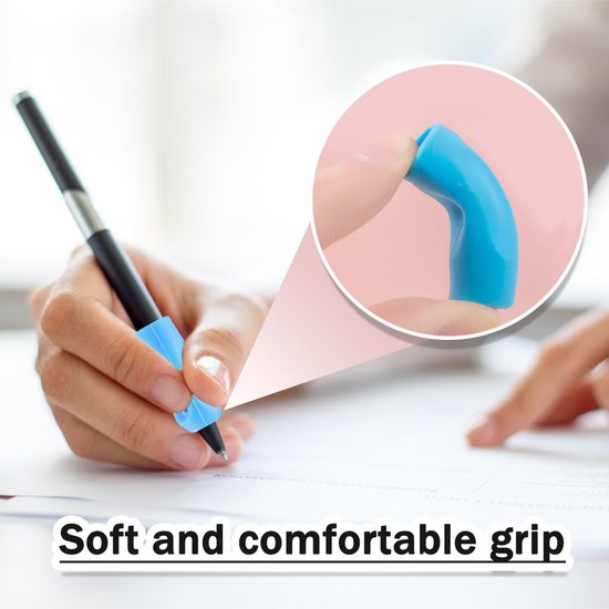 Solidchoice - Set van 16 Kleurige Siliconen Penhouders voor Schrijven — afbeelding 4