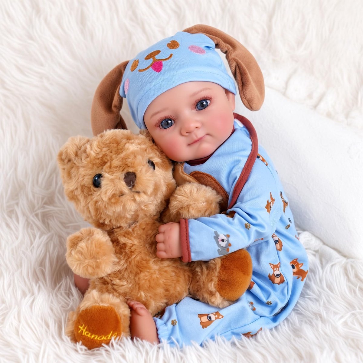 Solidchoice - Lifelike Baby Doll 63 cm met Blauw Oog en Accessoires