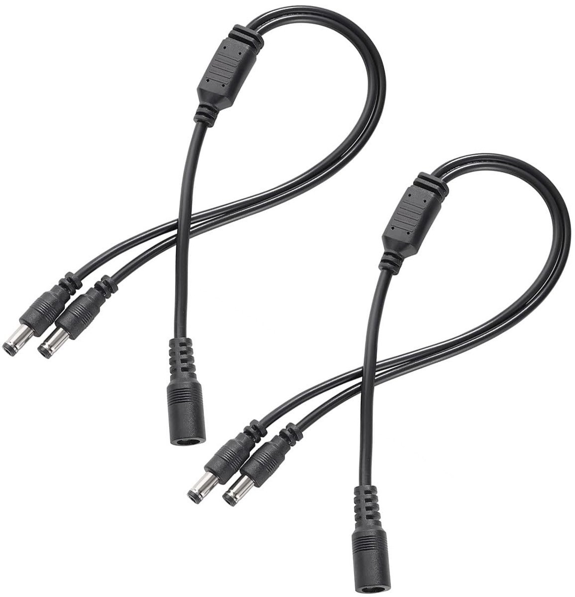 Solidchoice - 2-Pack DC Voedingssplitterkabel voor CCTV Camera's