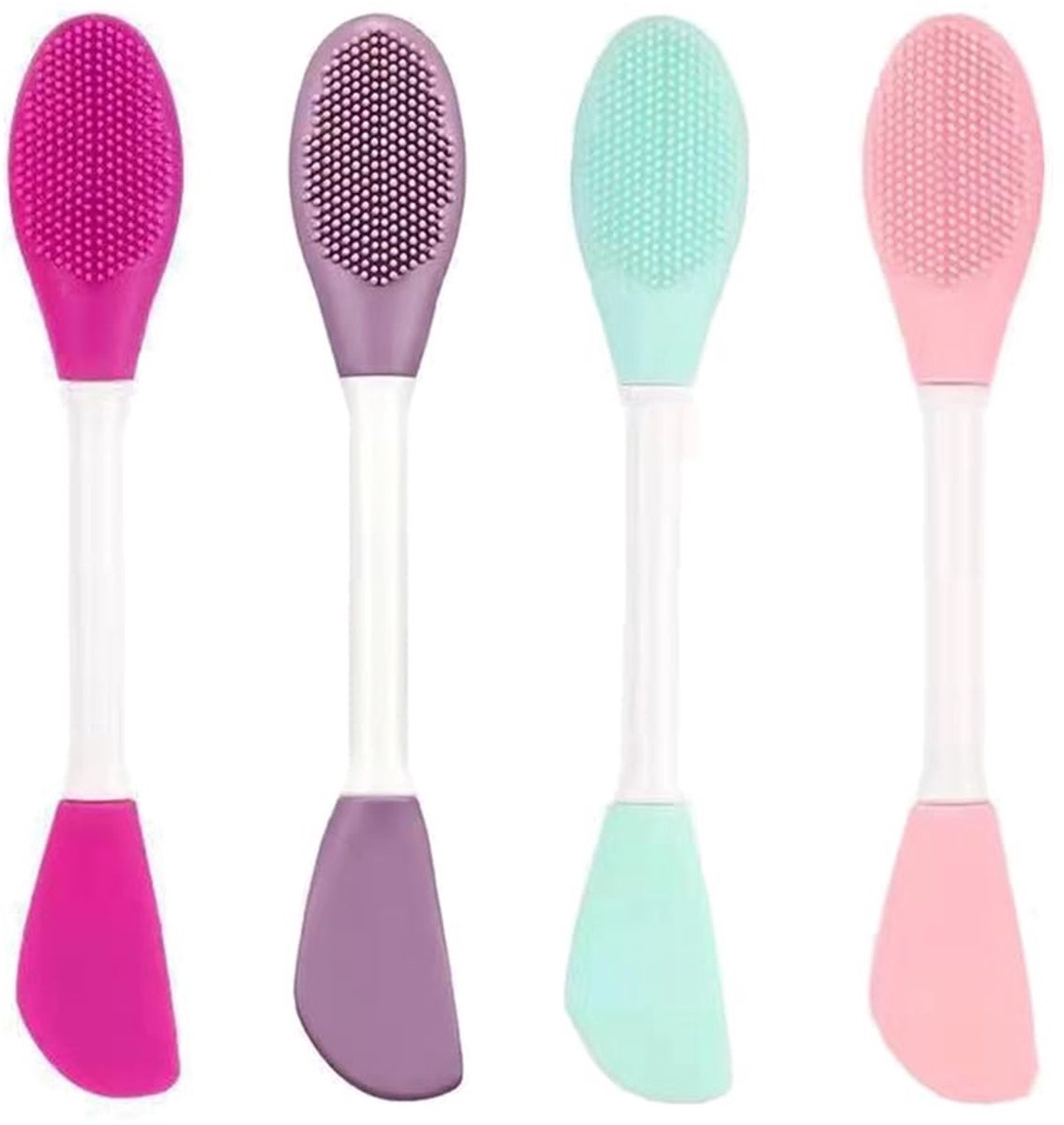 Solidchoice - Set van 4 Siliconen Reinigingsborstels voor Maskers
