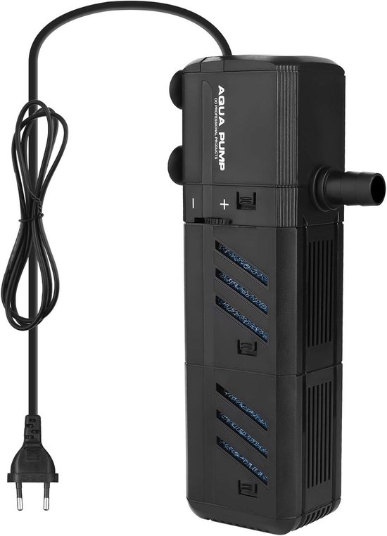 Binnenfilter voor aquarium - 15 Watt - 1500 L/U - Instelbare Waterpomp - Voor Aquaria van 500-800 Liter