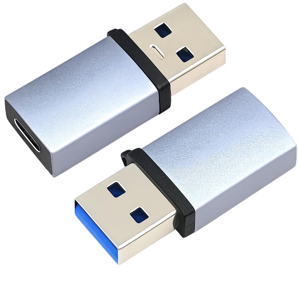 Solidchoice - Set van 2 USB-C naar USB-A Adapters met 10Gbps Datatransfer