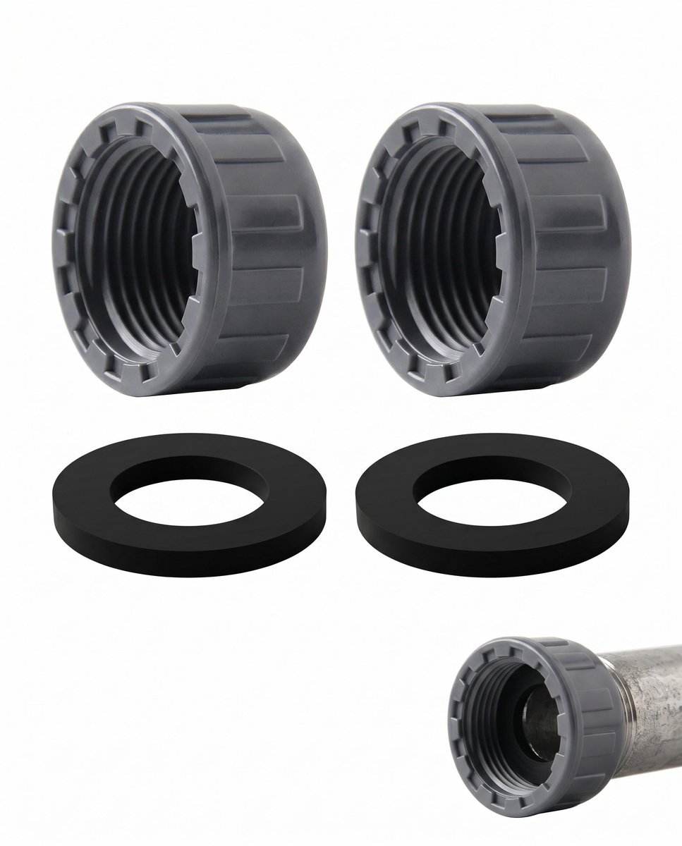 Solidchoice - 2 Stuks Slangafdekking met Afdichtingen voor Tuinwateraansluitingen