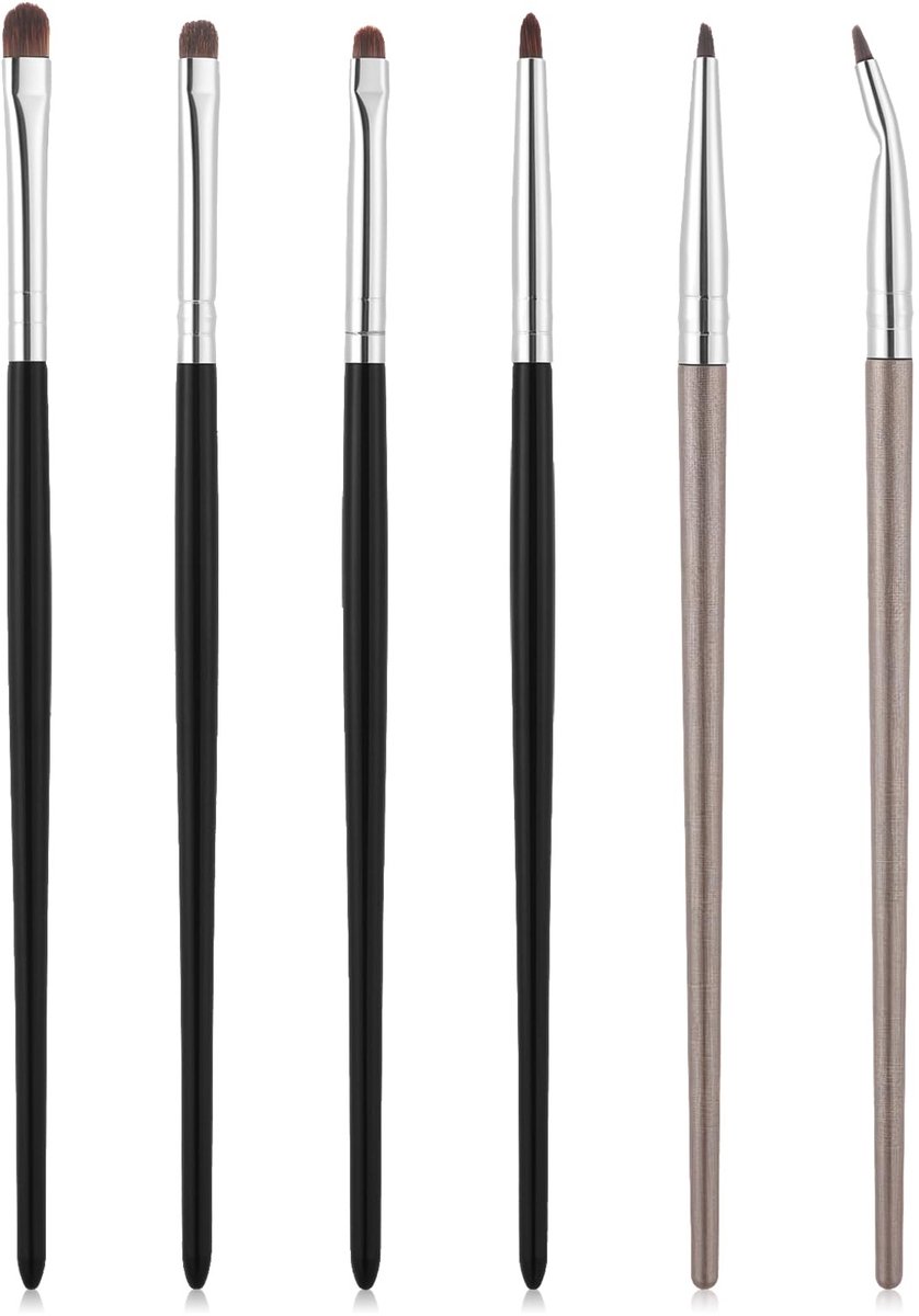 Solidchoice - Set van 6 Mini Oogmake-up Kwasten voor Precisie