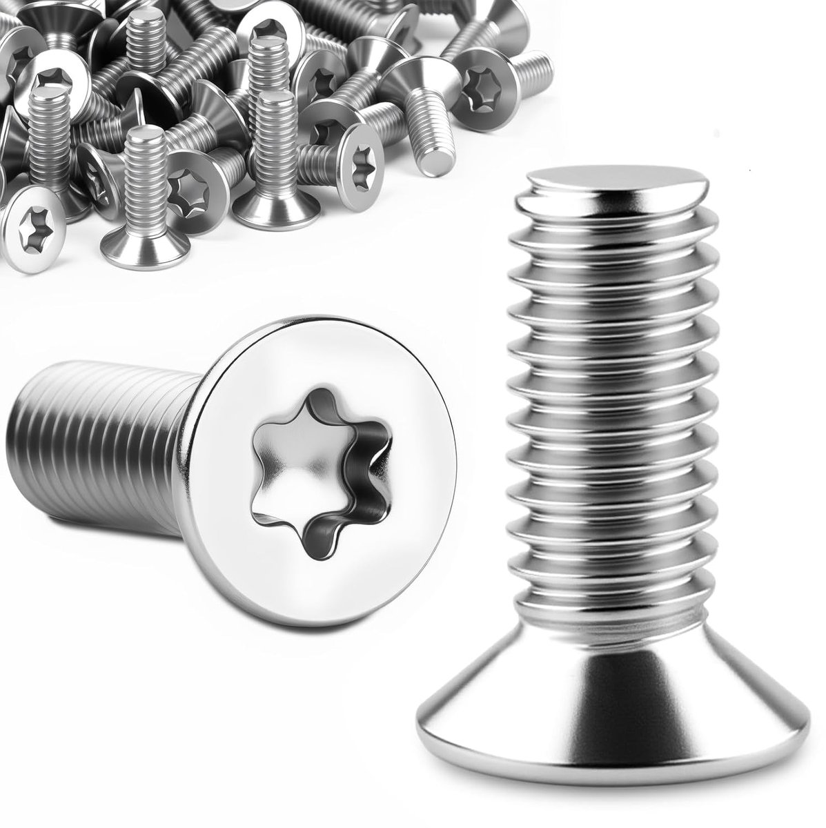 Countersunk schroeven M3 x 6 mm - Torx 304 RVS - Goede corrosieweerstand - Perfect voor meubels - ShopVlot