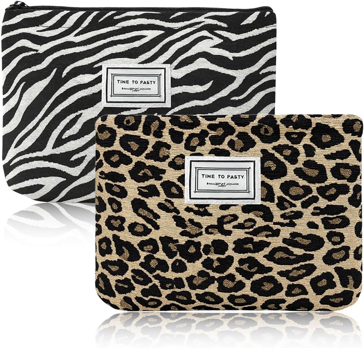 Toilettas voor Make-up - Grote Leopard Patroon - Duurzaam Canvas - Perfect voor Reizen - ShopVlot