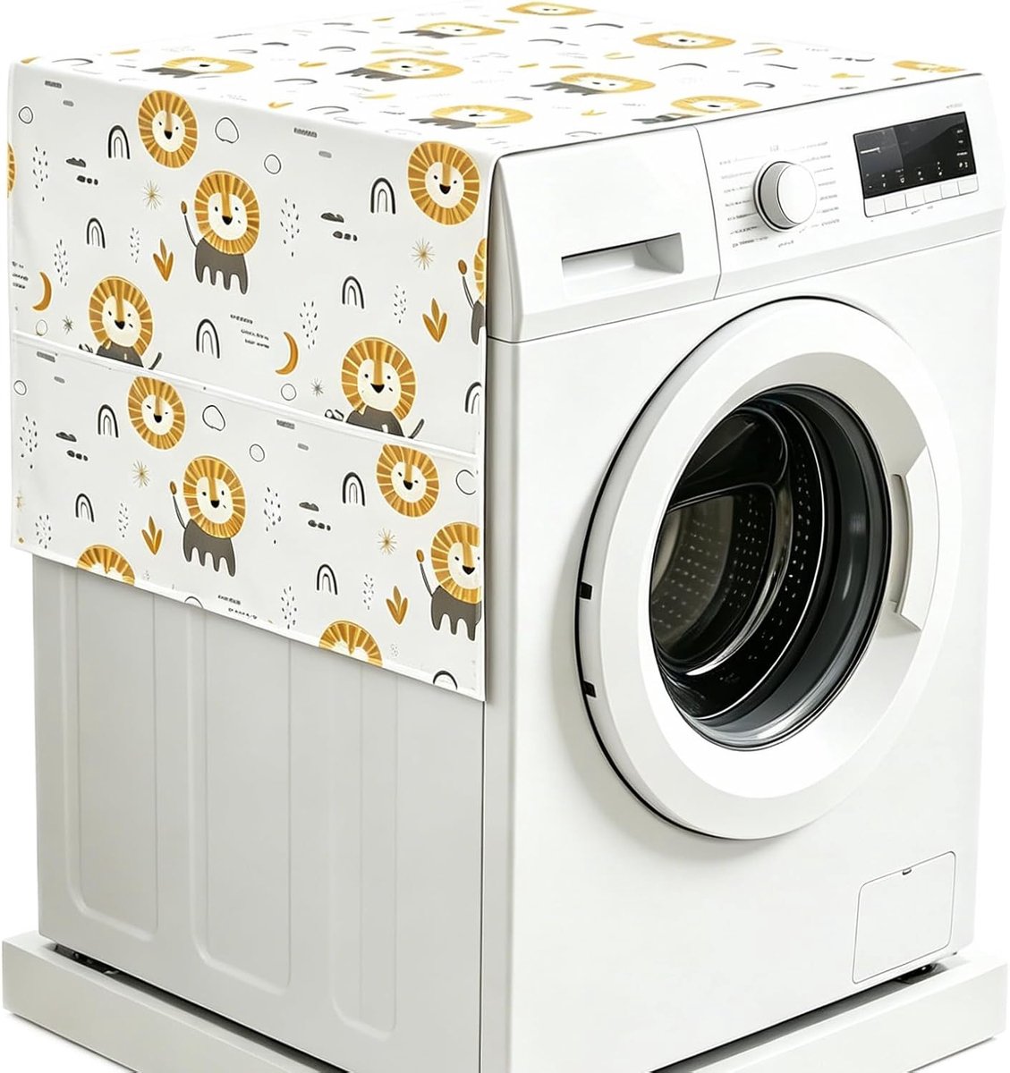 Wasmachinekussen 130 x 55 cm - waterafstotend - voor keuken en badkamer - beschermt tegen stof en krassen - ShopVlot