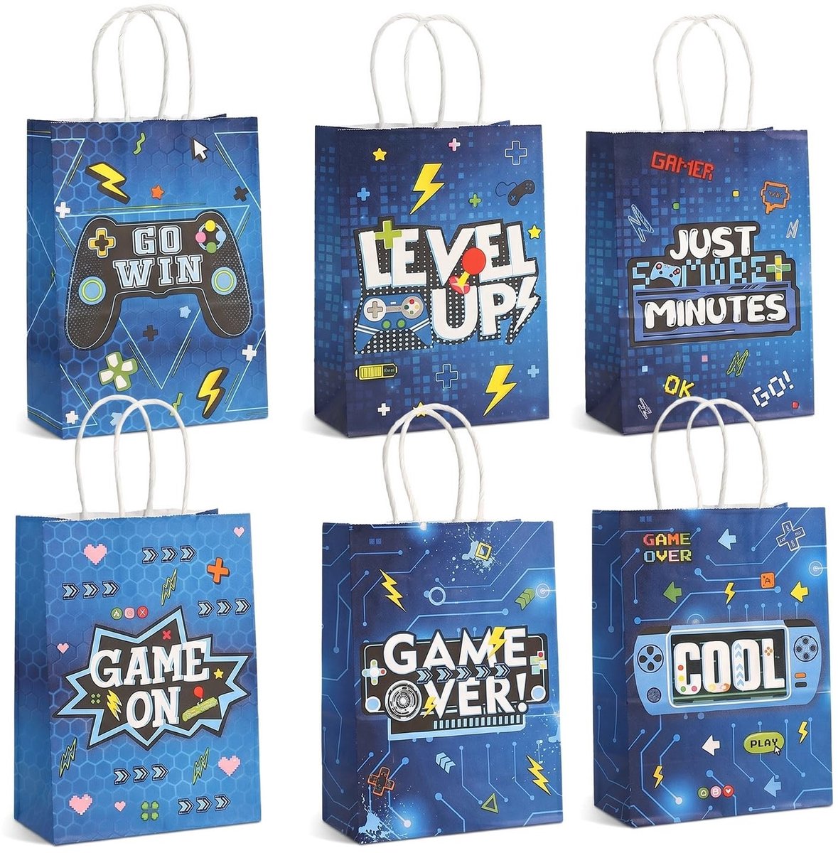 Solidchoice - 24 Stuks Kraft Cadeautasjes voor Feestjes
