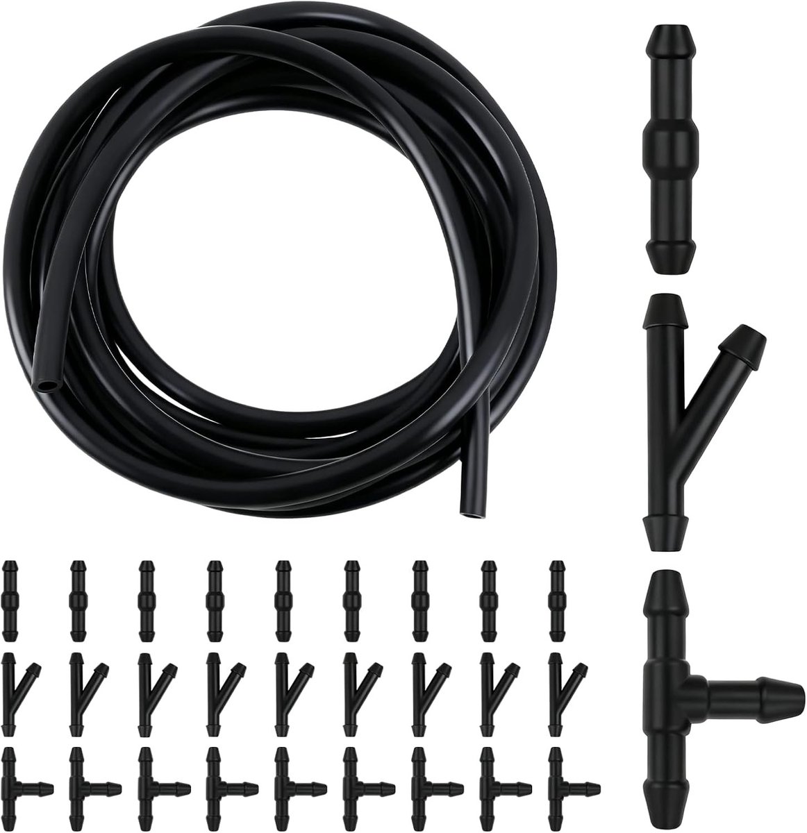 Universele Tuinslang van 5 Meter met Ice Cleaner Reparatieset en 30 Stukslangverbindingen voor Auto en Tuinonderhoud
