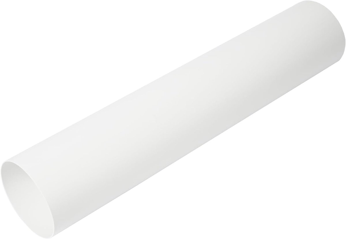 Vent Systems Diameter 100 mm round ventilation pipe, 0.5 m long, for duct connection, drain or inlet channel, heating - ShopVlot