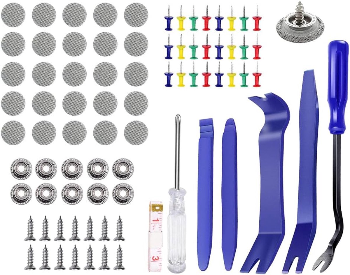 Car Roof Repair Kit Car Roof Repair Rivets Repairing Rivets Repair Rivets with 1 Screwdriver and 1 Tape Measure for - ShopVlot