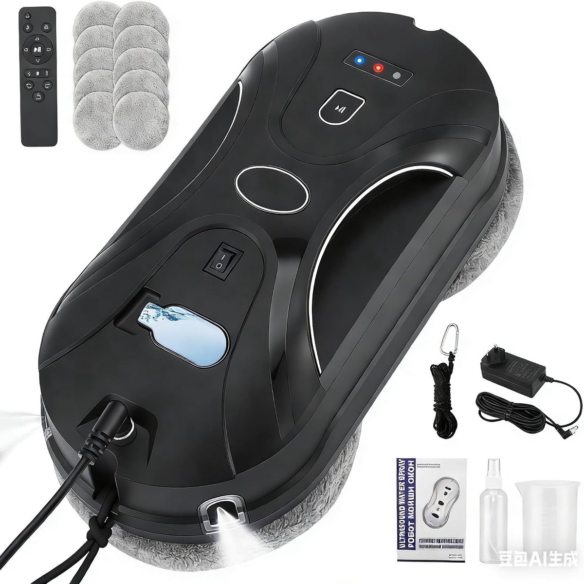 Robot Window Cleaner Robot Automatic Window Cleaner with Water Jet Automatic Driving Planning for Cleaning Various - ShopVlot